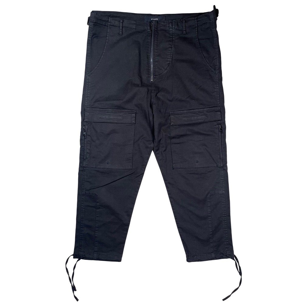 STAMPD Cargo‎ Pants Mens 32 Black Techwear Tactical Adjustable Hem Trousers